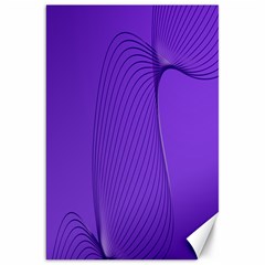 Twisted Purple Pain Signals Canvas 20  X 30  (unframed) by FunWithFibro