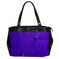 Twisted Purple Pain Signals Oversize Office Handbag (one Side) by FunWithFibro