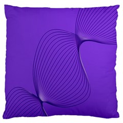 Twisted Purple Pain Signals Large Cushion Case (single Sided)  by FunWithFibro