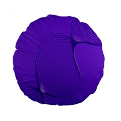 Twisted Purple Pain Signals 15  Premium Round Cushion  by FunWithFibro