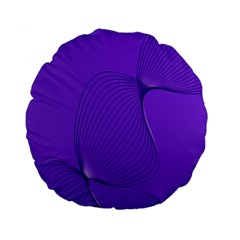 Twisted Purple Pain Signals 15  Premium Flano Round Cushion  by FunWithFibro