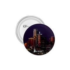 Dallas Skyline At Night 1 75  Button by StuffOrSomething