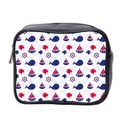 Nautical Sea Pattern Mini Travel Toiletry Bag (two Sides) by StuffOrSomething