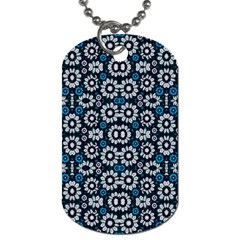 Floral Print Seamless Pattern In Cold Tones  Dog Tag (two-sided)  by dflcprints