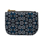 Floral Print Seamless Pattern in Cold Tones  Coin Change Purse Front