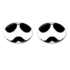 Aviators Tache Cufflinks (oval) by YAYA