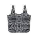 Cyberpunk Silver Print Pattern  Reusable Bag (S) Front