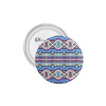 Aztec Style Pattern in Pastel Colors 1.75  Button Front