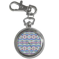 Aztec Style Pattern In Pastel Colors Key Chain Watch by dflcprints