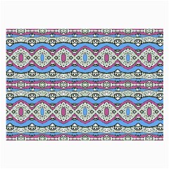 Aztec Style Pattern In Pastel Colors Glasses Cloth (large, Two Sided) by dflcprints