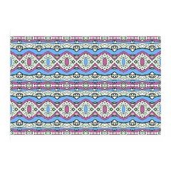 Aztec Style Pattern In Pastel Colors Double Sided Flano Blanket (mini) by dflcprints