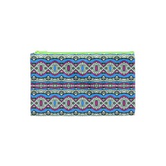 Aztec Style Pattern In Pastel Colors Cosmetic Bag (xs) by dflcprints