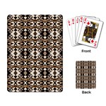 Geometric Tribal Style Pattern in Brown Colors Scarf Playing Cards Single Design Back