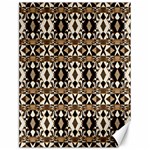 Geometric Tribal Style Pattern in Brown Colors Scarf Canvas 18  x 24  (Unframed) 17.8 x23.08  Canvas - 1