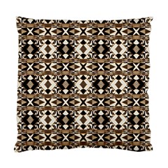 Geometric Tribal Style Pattern In Brown Colors Scarf Cushion Case (two Sided)  by dflcprints