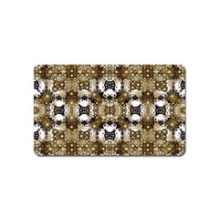 Baroque Ornament Pattern Print Magnet (name Card) by dflcprints