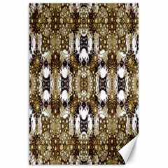 Baroque Ornament Pattern Print Canvas 20  X 30  (unframed) by dflcprints