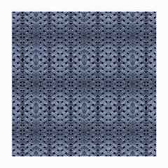 Futuristic Geometric Pattern Design Print In Blue Tones Glasses Cloth (medium, Two Sided) by dflcprints