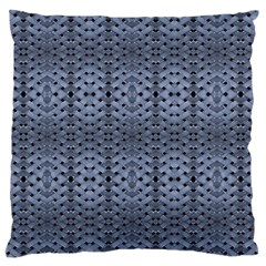 Futuristic Geometric Pattern Design Print In Blue Tones Standard Flano Cushion Case (two Sides) by dflcprints