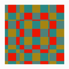 Squares In Retro Colors Glasses Cloth (medium) by LalyLauraFLM