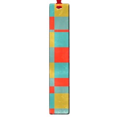 Squares In Retro Colors Large Book Mark