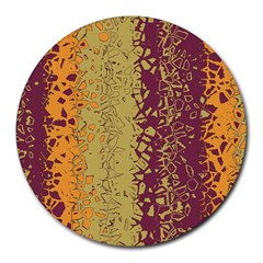 Scattered Pieces Round Mousepad by LalyLauraFLM