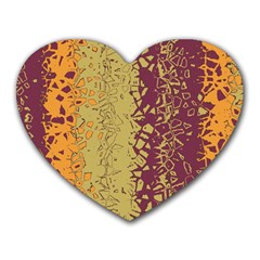 Scattered Pieces Heart Mousepad