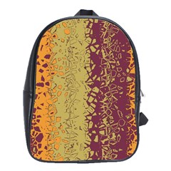 Scattered Pieces School Bag (large) by LalyLauraFLM