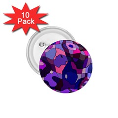 Blue Purple Chaos 1 75  Button (10 Pack)  by LalyLauraFLM