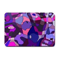 Blue Purple Chaos Small Doormat by LalyLauraFLM