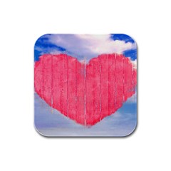 Pop Art Style Love Concept Drink Coasters 4 Pack (square) by dflcprints