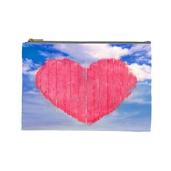 Pop Art Style Love Concept Cosmetic Bag (large) by dflcprints