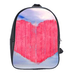 Pop Art Style Love Concept School Bag (large) by dflcprints