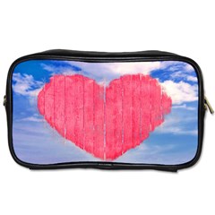 Pop Art Style Love Concept Travel Toiletry Bag (one Side)