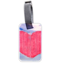 Pop Art Style Love Concept Luggage Tag (two Sides) by dflcprints