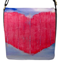 Pop Art Style Love Concept Flap Closure Messenger Bag (small) by dflcprints