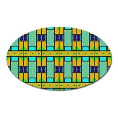 Different Shapes Pattern Magnet (oval) by LalyLauraFLM