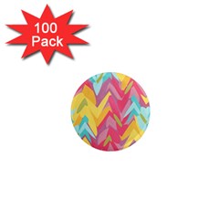 Paint Strokes Abstract Design 1  Mini Magnet (100 Pack)  by LalyLauraFLM