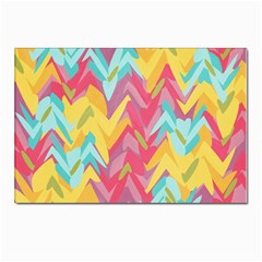 Paint Strokes Abstract Design Postcards 5  X 7  (pkg Of 10) by LalyLauraFLM