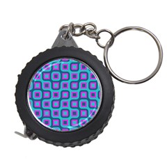 Blue Purple Squares Pattern Measuring Tape by LalyLauraFLM