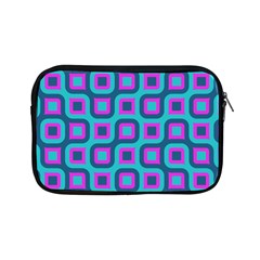 Blue Purple Squares Pattern Apple Ipad Mini Zipper Case by LalyLauraFLM