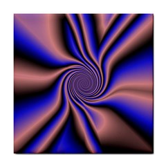 Purple Blue Swirl Tile Coaster by LalyLauraFLM