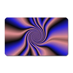 Purple Blue Swirl Magnet (rectangular) by LalyLauraFLM