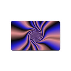 Purple Blue Swirl Magnet (name Card) by LalyLauraFLM