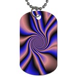 Purple blue swirl Dog Tag (One Side)