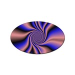 Purple blue swirl Sticker Oval (100 pack)