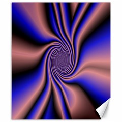 Purple Blue Swirl Canvas 8  X 10  by LalyLauraFLM