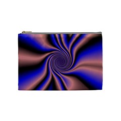 Purple Blue Swirl Cosmetic Bag (medium) by LalyLauraFLM