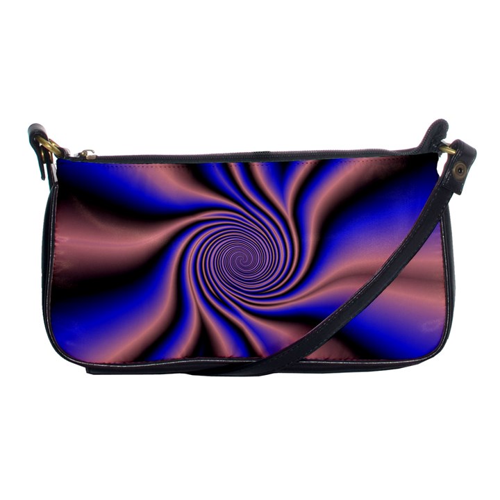 Purple blue swirl Shoulder Clutch Bag