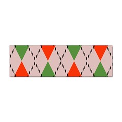 Argyle Pattern Abstract Design Sticker (bumper) by LalyLauraFLM